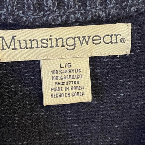 Munsingwear Brown Color Block Sweater Sz XL - Picture 2 of 8